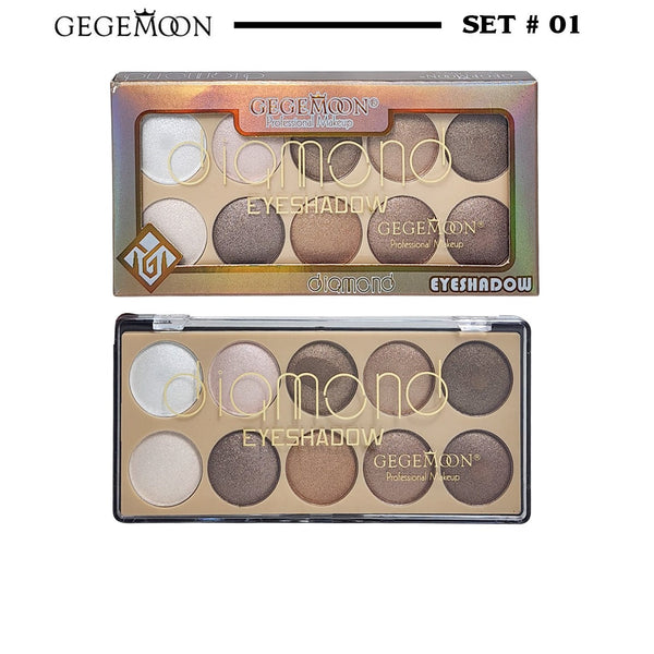 Gege Moon 10 Colors Diamond Eyeshadow Palette  GM805-1