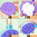 Miss Beauty Soft Silicone Hair Scalp Massager Head Scrubber Hair Washing Brush