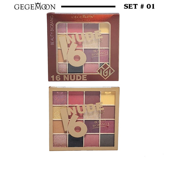 Gege Moon 16 Colors Nude Eyeshadow Palette