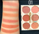 Miss Rose 6 Colors Blush Glow Palette