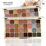 Miss Rose 32 Colors Matte And Shimmer Eyeshado Not Easy To Fly Powder And Silty Fine Palette