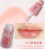 Water Light Lip Gloss Jelly Lipstick Lip Plumping Oil With Big Brush Head Moisturizing Nourishing Lip Glaze