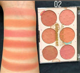 Miss Rose 6 Colors Blush Glow Palette