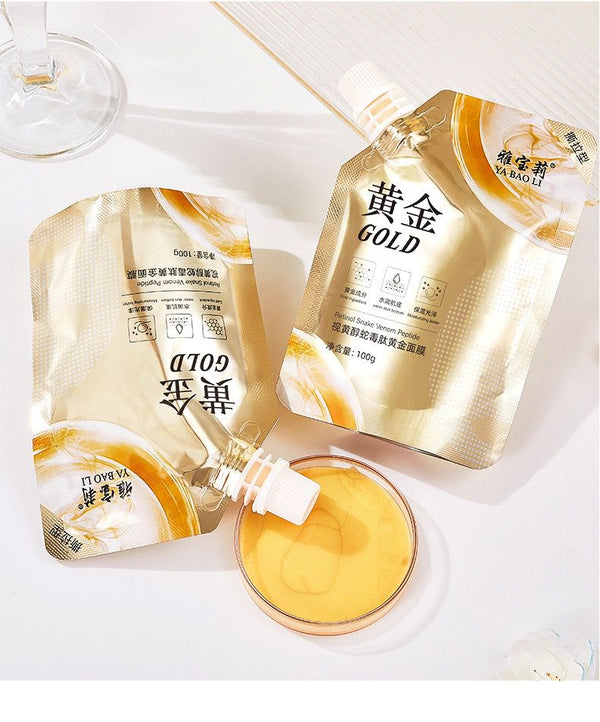 Retinol Snake Venom peptide Gold Mask Golden Mask Moisturizing Whitening Wrinkle fade Mud Mask Firming Skin Care 100ml HS8269