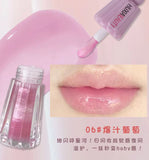 Water Light Lip Gloss Jelly Lipstick Lip Plumping Oil With Big Brush Head Moisturizing Nourishing Lip Glaze