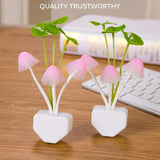 Miss Beauty Romantic Colorful Sensor LED Mushroom Night Light