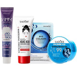 New Pack of 4 Blue deal Face Wash & Tooth paste OR  Facial Mask & Soothing Gel skin care series