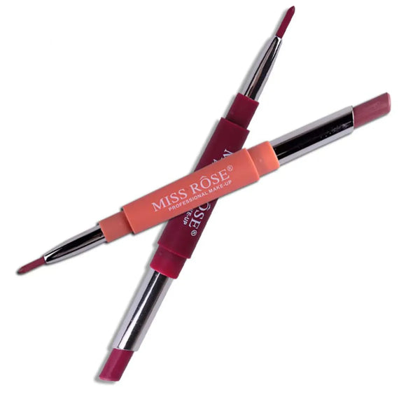 MISS ROSE High Pigment 2 In 1 Lip Liner + Lipstick