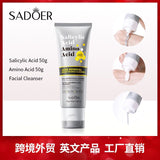 Sadoer Salicylic Acid Acne Removal Facial Cleanser Moisturizing Oil Control Face Wash 50g SD62425