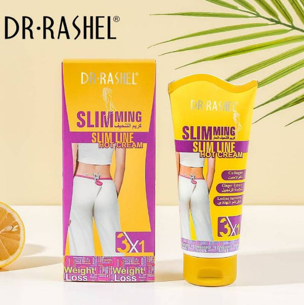 Dr.Rashel Slimming Slim Line Hot Cream With Ginger Extract Collagen & Turmeric For Slim Fit - 150gms DRL-1144