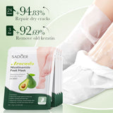 Pack of 2 Moisturizing Peeling Gloves Hand Mask Exfoliating Sheet Mask Exfoliating Whitening Foot Peeling Facial Mask