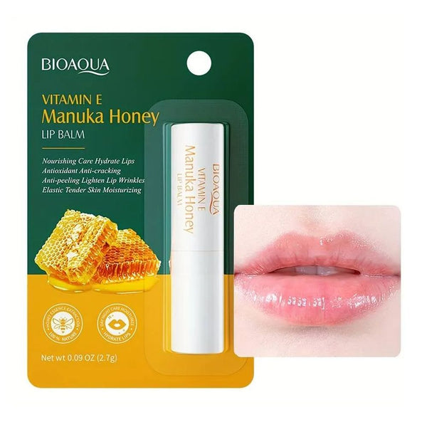 BIOAQUA Vitamin E Manuka honey LIP BALM For Girls & Women 2.7g .BQY04735
