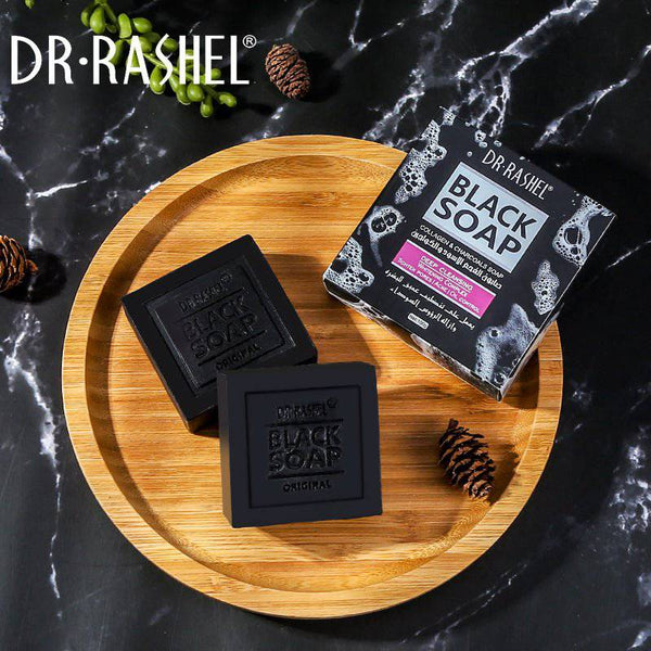 Dr.Rashel Collagen Charcoal Black Soap Deep Cleansing Facial Soap 100g DRL- 1348