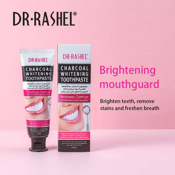 DR.RASHEL 100ml Bamboo Charcoal Whitening Remove Stains Fresh Breath Black Toothpaste - 1359