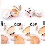 MISS ROSE (3 in 1) Professional 3D Pearl Whitening Compact & Loose Powder 45g