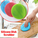 3 pcs Silicon Dish Washing Scrubber Pad (3pcs Set)