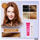 Disaar long lasting beautiful Light Brown 7/77 hair color cream 100% cover grey hair dye color cream 60ml DS5174