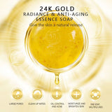 Dr.Rashel 24K Gold Radiance & Anti Aging Essence Soap - 100g DRL- 1615