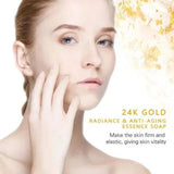 Dr.Rashel 24K Gold Radiance & Anti Aging Essence Soap - 100g DRL- 1615