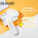 Dr.Rashel 2 PC Set Hydrating And Anti-Aging Sun Protection Cream Soothing & Cooliing Gel Kit 60SPF DRL- 1654