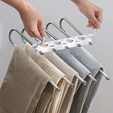 5 in 1 Multi-Layer Stainless Steel Foldable Hangers for Clothes Hanging