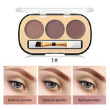 Miss Rose 3-Color Long-lasting waterproof Eyebrow Powder