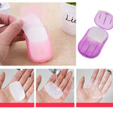 Mini Portable Travel Soap Paper Sheets Disposable Hand Washing Bath Scented Paper Soap for Outdoor Camping Hiking