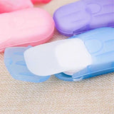 Mini Portable Travel Soap Paper Sheets Disposable Hand Washing Bath Scented Paper Soap for Outdoor Camping Hiking