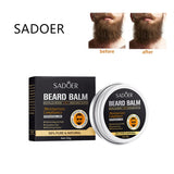 Sadoer Men's Facial Hair Care Beard Balm Moisturizing & Smooth Soft beard Cream 20g