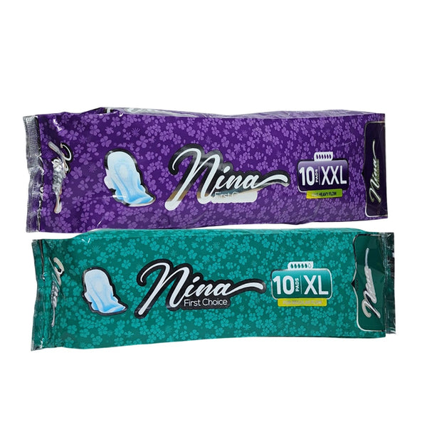 Nina First Choice Sanitary Pads | XXL & XL Size | Heavy Flow Protection