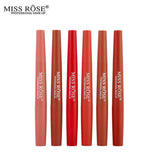 Miss Rose 2 In 1 Lip Liner + Lipstick Pack of 6 Red