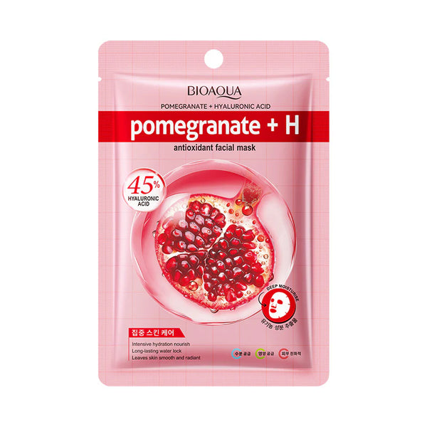 BIOAQUA 1 Pc Pomegranate + Hyaluronic Acid Antioxidant Facial Sheet Mask
