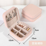 Portable & Compact Accessory Latest Mini Jewelry Storage Organizer Box ,for Travelling Leather Box