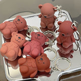 New Bear Keychain Style Trendy LIP GLOSS MATTE MAKE UP YOUR LIPS .