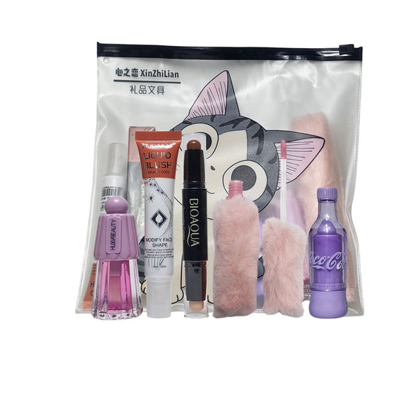 Miss Beauty New Pack of 5 Makeup deal with cosmetics bag