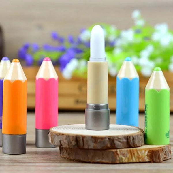 Miss Beauty 1Pcs Pencil Shaped Solid Moisturizer Stick Lip Balm - Multi color