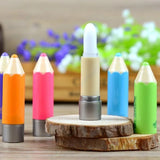 Miss Beauty 1Pcs Pencil Shaped Solid Moisturizer Stick Lip Balm - Multi color