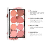 MISS ROSE 8 Colors Blush KIt For Women 28g 7004-076N