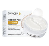 Bioaqua 60Pcs Rice Raw Pulp Collagen Eye Mask Anti Wrinkle Sleep Crystal Eye Patch Moisturizing Dark Circles Remover Eye Mask Eye Care BQY92663