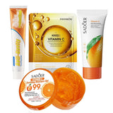 New Pack of 4 Vitamin-C deal Whiten Mask & Tooth paste OR Face Wash & soothing gel skin care series