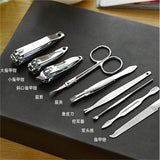 Nail Clipper Set 7-piece Electroplating Nail Clippers Nail Care Kit Stainless Steel Eyebrow Trimmer