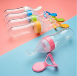 Silicone Baby Feeding Spoon Food Dispensing Weaning Feeder.