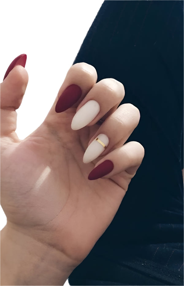 Miss Beauty  12 pcs  Nails Finger Art oval nails Square Shape Artificial Nails With Nail Sticks Full Nails false nails