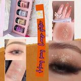 Heng Fang Pack of 4 colors vivid loos pigment highlighter & glitter Set