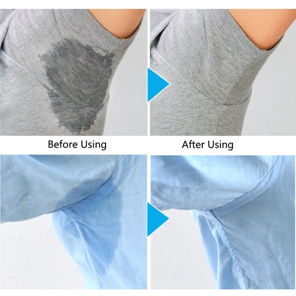 10Pcs Disposable Non-woven Invisible Armpit Sweat Absorbent Stickers / Deodorant Fabric Cotton Underarm Care Absorb Sweat Self-adhesive Pads