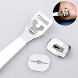 New Stainless Steel Blades Foot Callus Remover Rasp Corn Hard Dead Skin Shaver