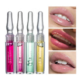 HANDAIYAN Moisturizing Lip Balm Transparent Small Ampoule Lip Gloss 6 Colors Optional Women Cute Makeup