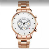 Geneva Creative Fashion Watch Men Luxury Alloy Steel Band Smart