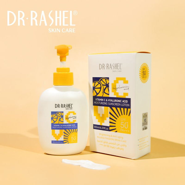 DR.Rashel Vitamin c & hyaluronic acid moisturizinng sunscreen loiton SPF50 DRL- 1814