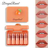 Dragon Ranee 5Pcs Long Lasting Moiturizing Matte Mini Lipistick Set